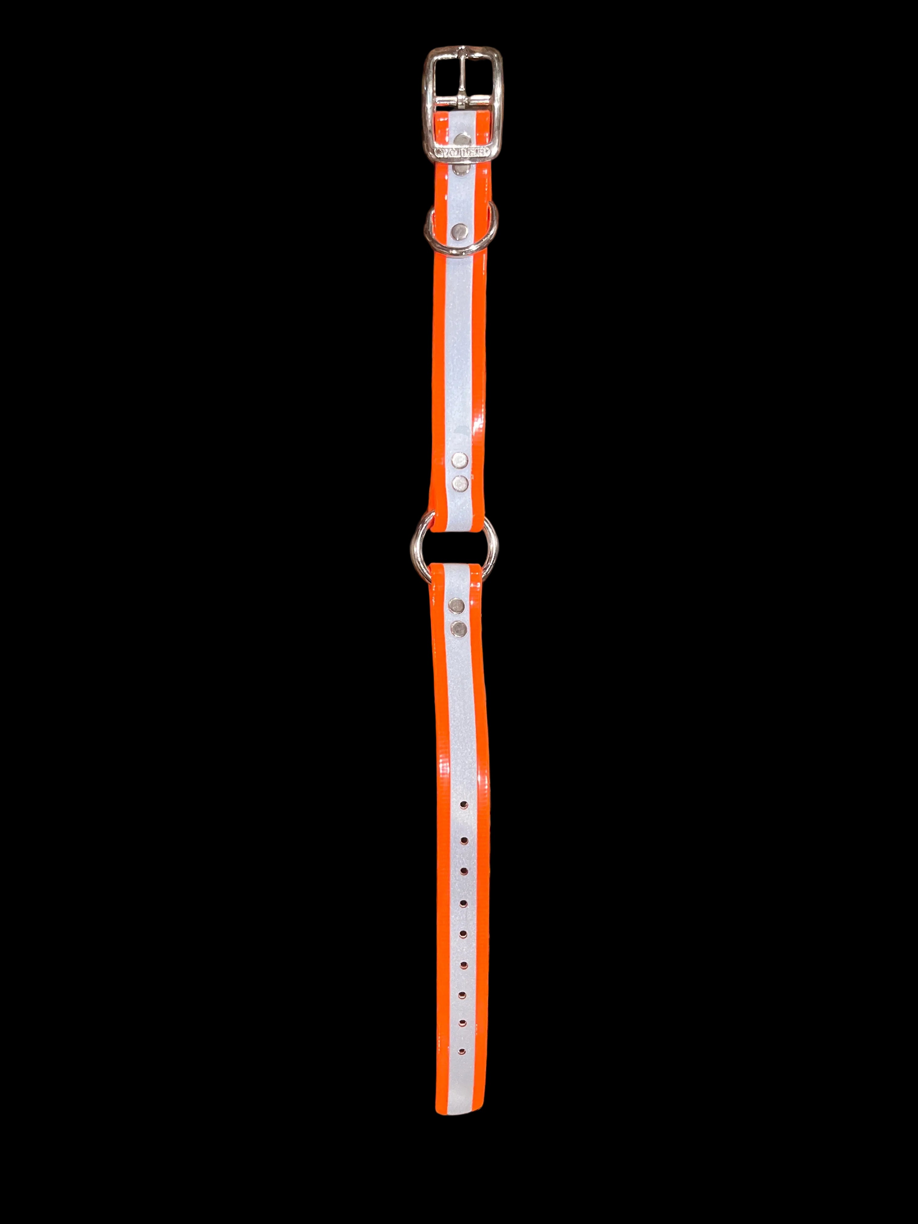 1” reflective dayglo collar