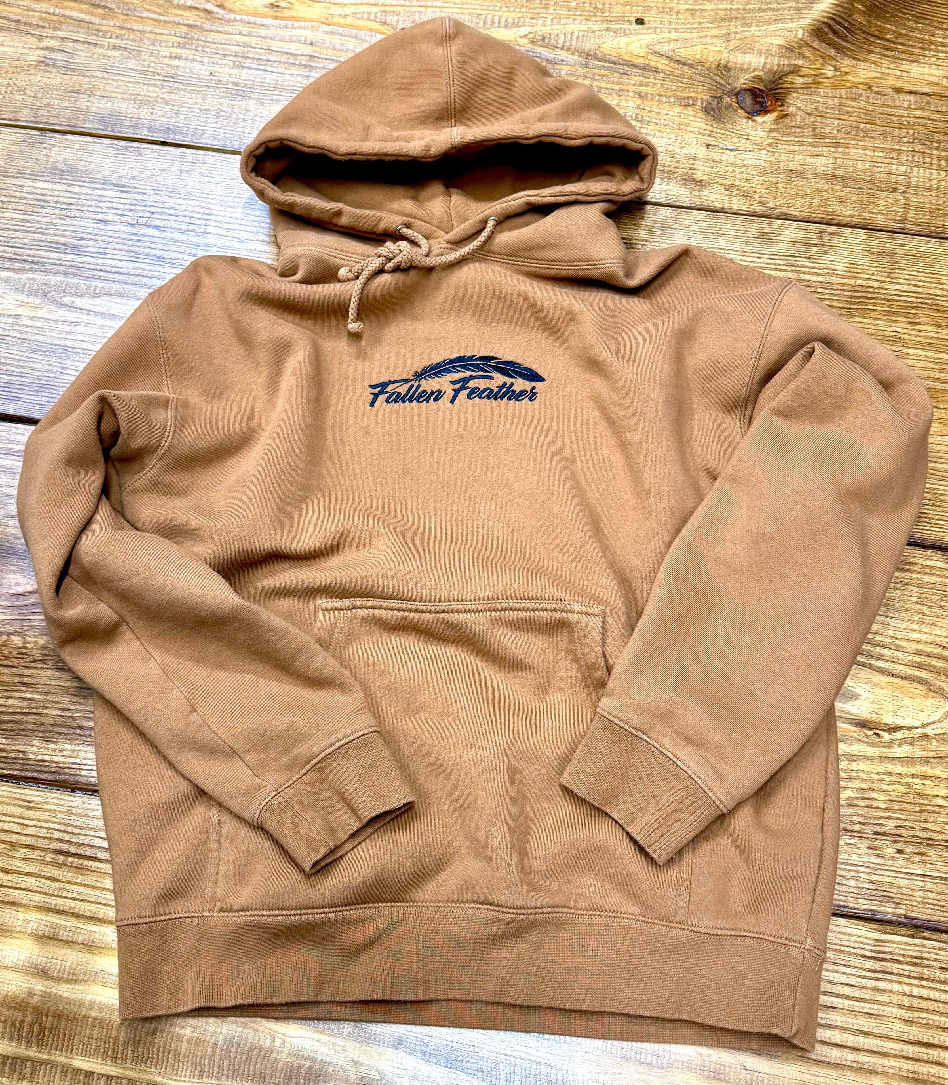 Fallen Feather Embroidered Logo Hoodie