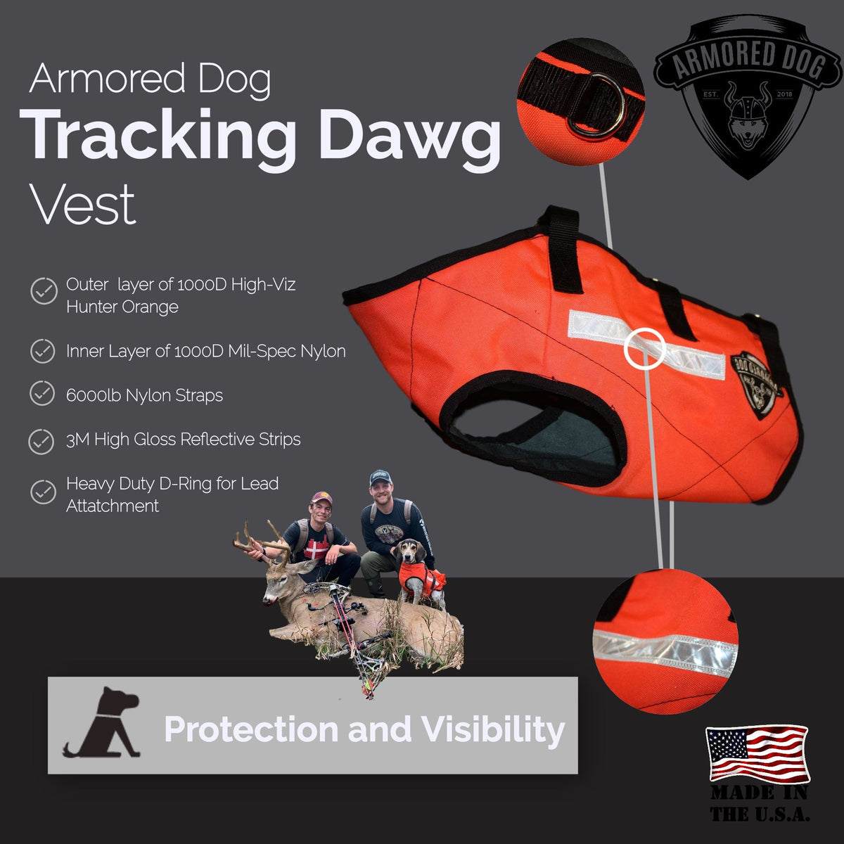 Armored Dog Tracking Dawg Vest