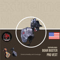 Boar Buster PRO Vest (Plate) –  Attached Collar, Extreme Mobility Hog Dog Vest