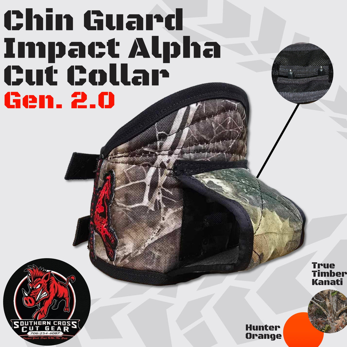 Chin Guard Impact Alpha Cut Collar Gen. 2.0- Chin Guard Collar with Tracking Collar Protection