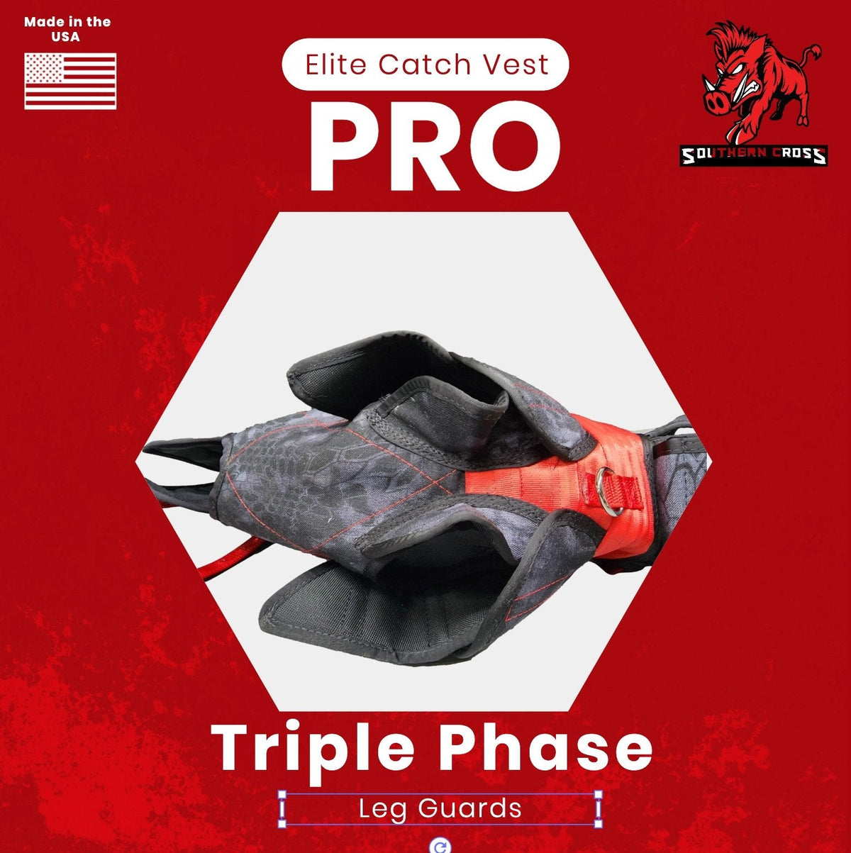 Elite Catch Vest PRO- Attached Collar Extreme Protection